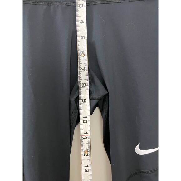 Nike Women's Training Running Athleisure Fly Victory Black Crop Mesh Tight S - Picture 12 of 14